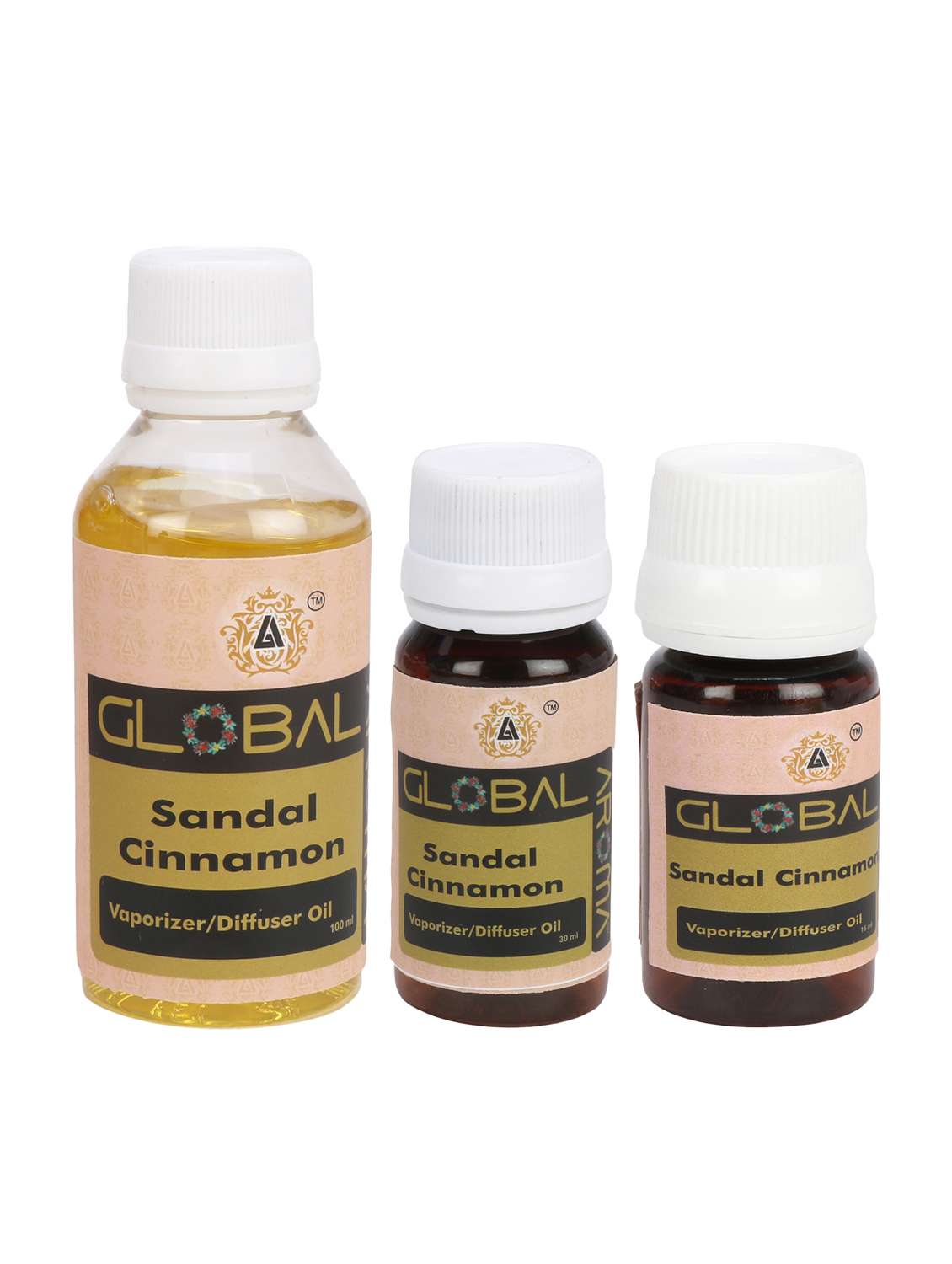 global aroma sandal cinnamon-  aroma oil - 15ml  diffuser oil, candle burner & electric diffuser for home fragrance