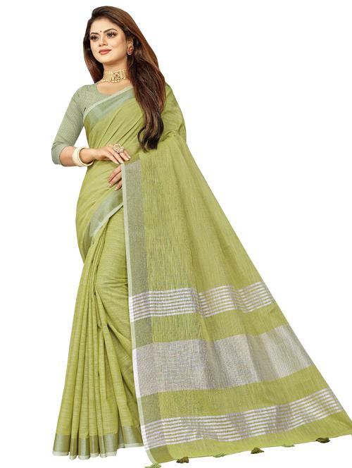 women's bordered royal blue colored saree with blouse - 18290680 -  Standard Image - 0