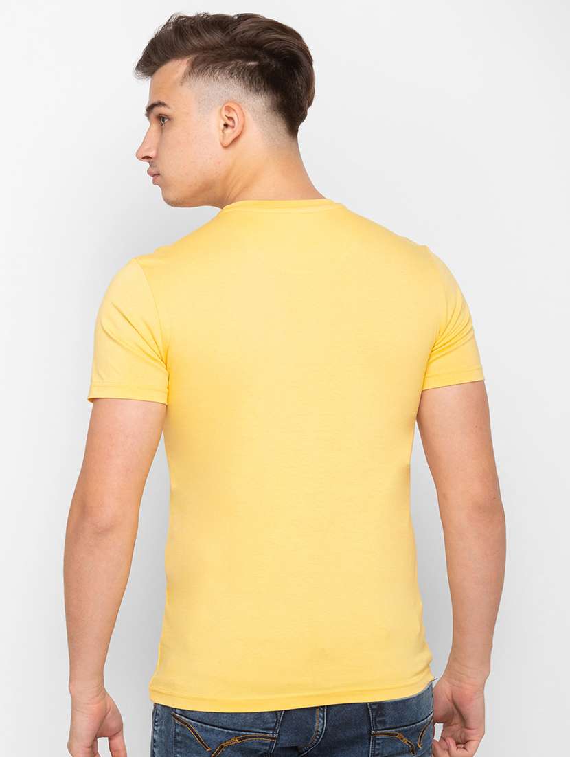 yellow front-prnted t-shirt - 18291510 -  Standard Image - 2