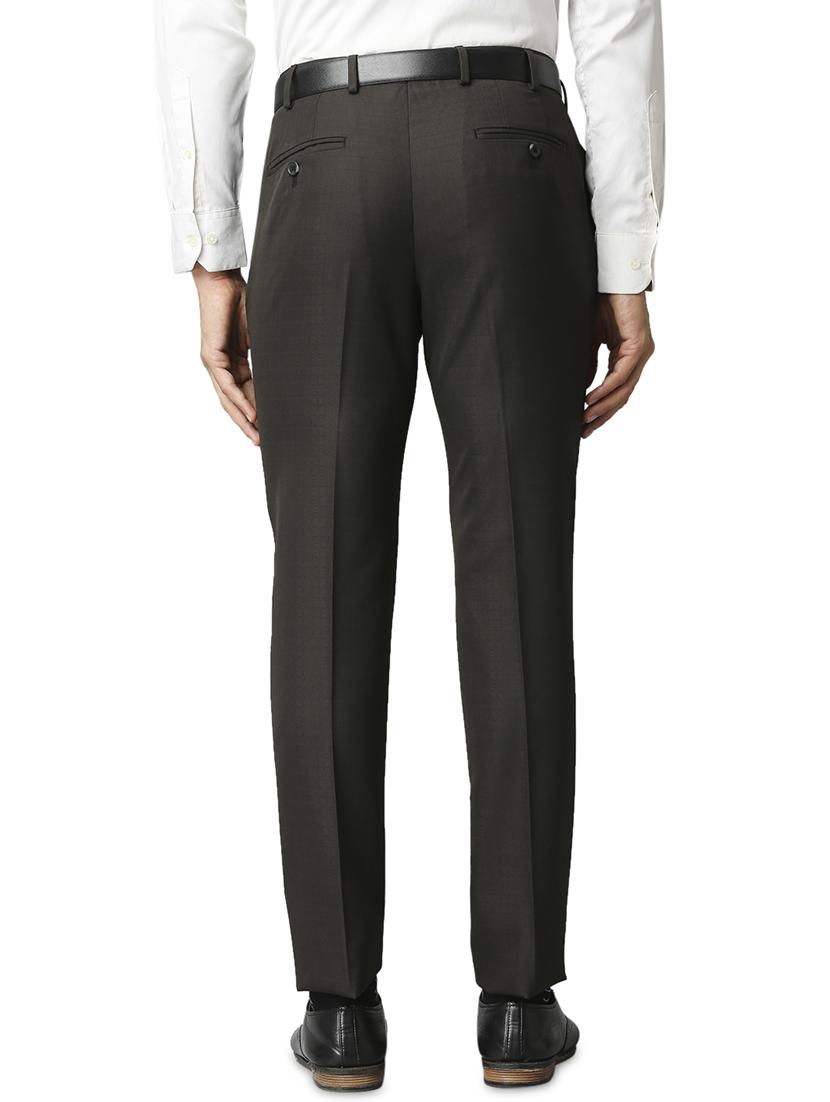 olive checkered formal trouser - 18291919 - Standard Image - 2