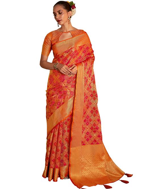 women's banarasi saree with blouse - 18292217 -  Standard Image - 0