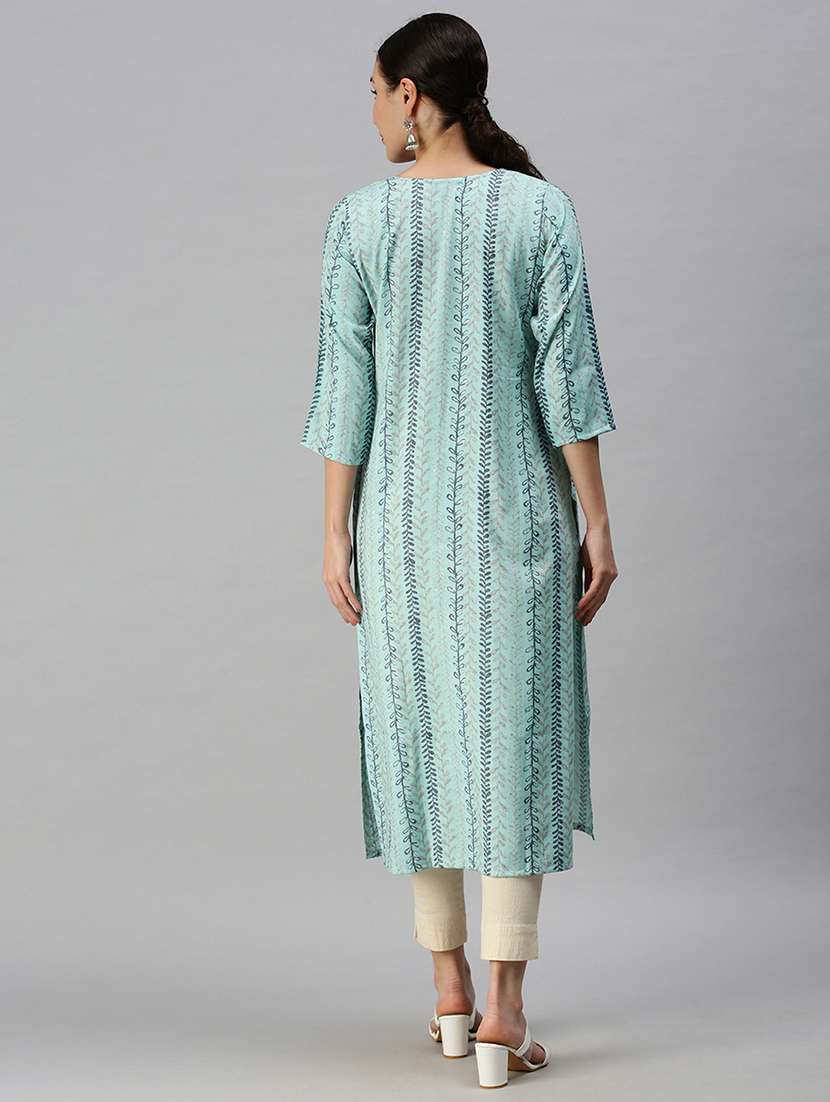 women's straight kurta - 18292900 - Standard Image - 2