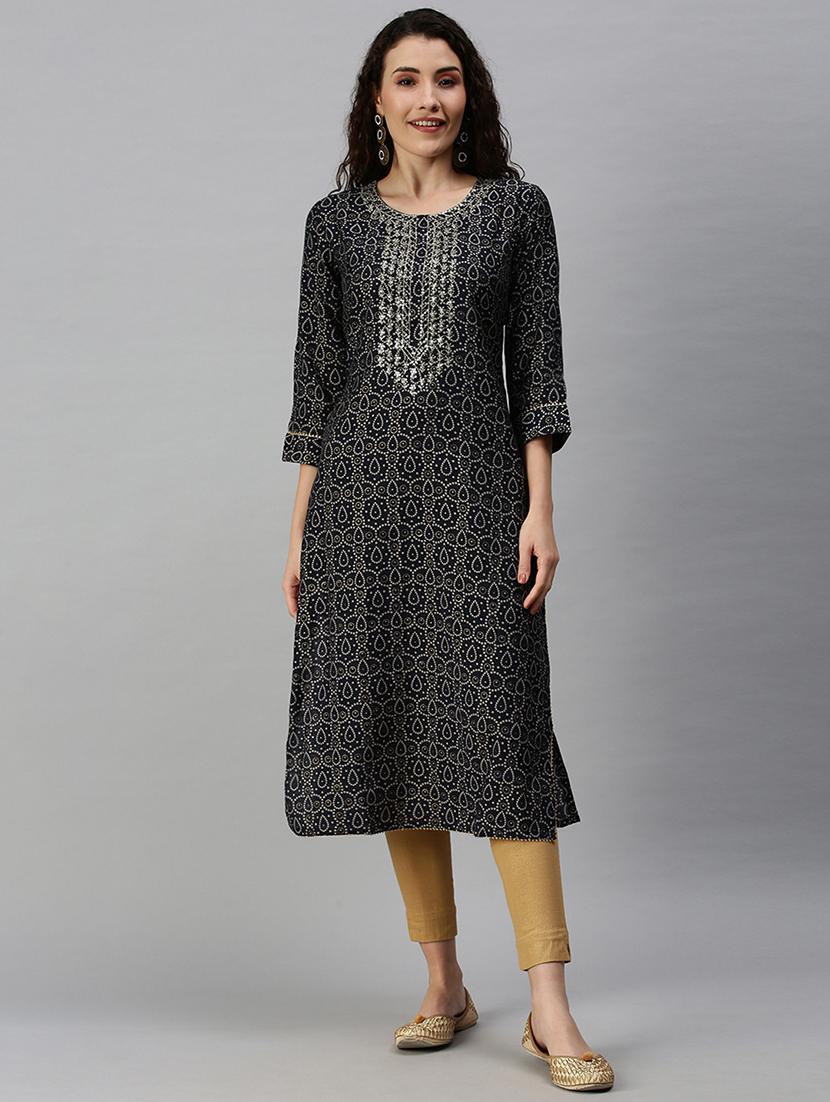 women's straight kurta - 18292979 - Zoom Image - 0