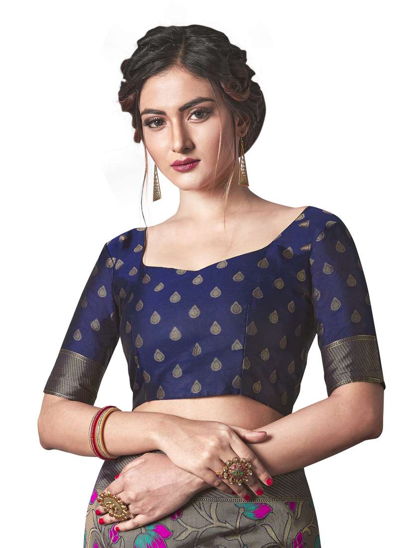 blue paithani saree with blouse - 18293253 -  Standard Image - 2