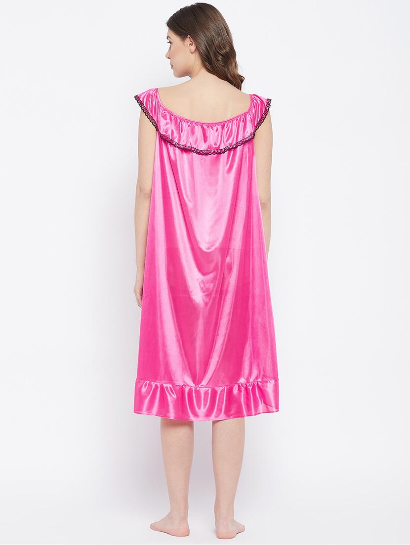 contrast detail solid sleepshirts - 18294243 - Standard Image - 2