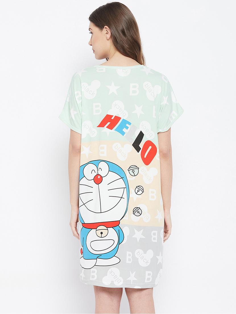 round neck printed sleepshirts - 18294246 - Standard Image - 2