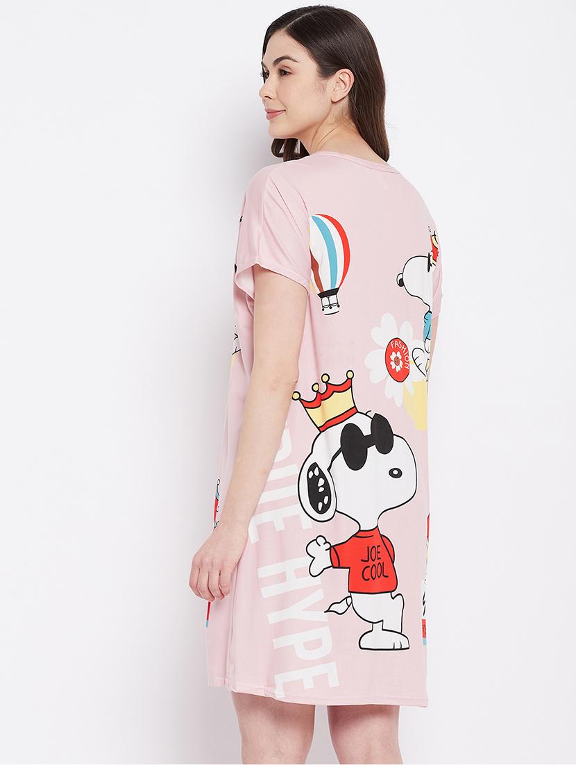 round neck printed sleepshirts - 18294258 - Standard Image - 2