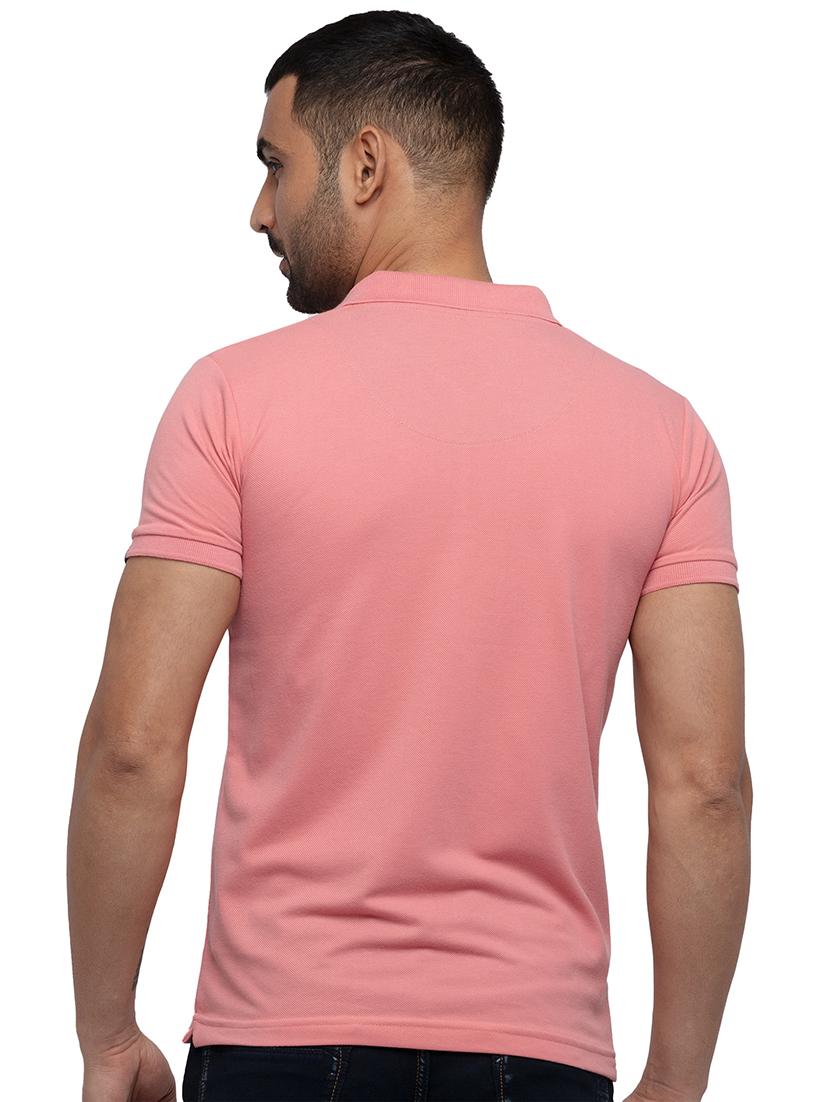 pink solid polo t-shirt - 18294286 - Standard Image - 2