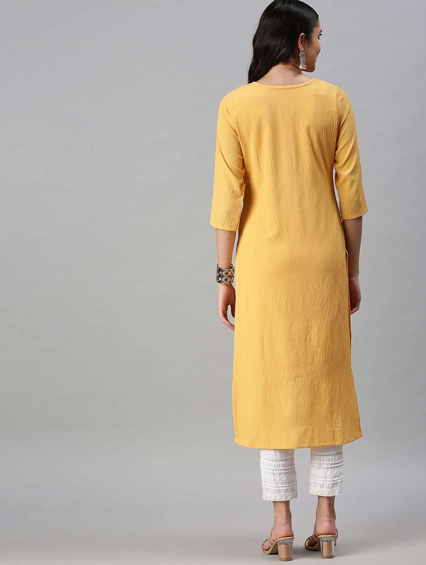 women's straight kurta - 18294527 -  Standard Image - 2