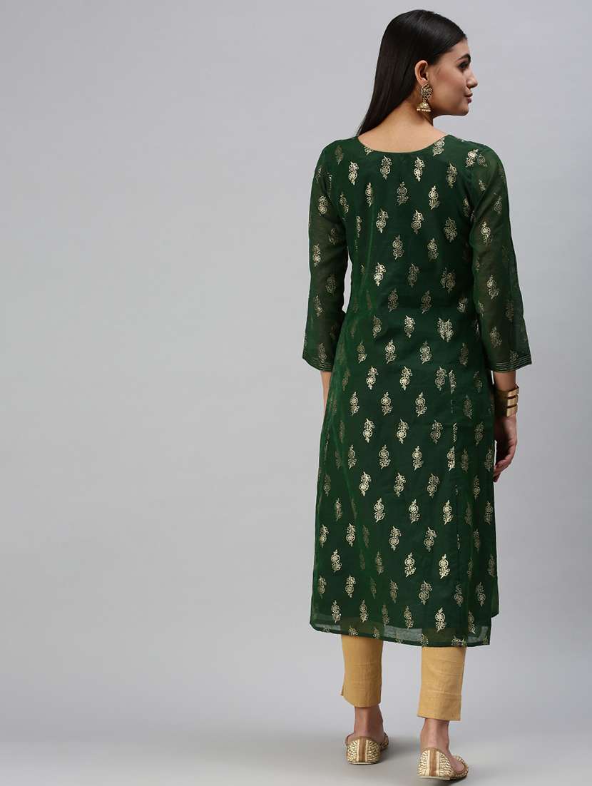 women's straight kurta - 18294533 -  Standard Image - 2