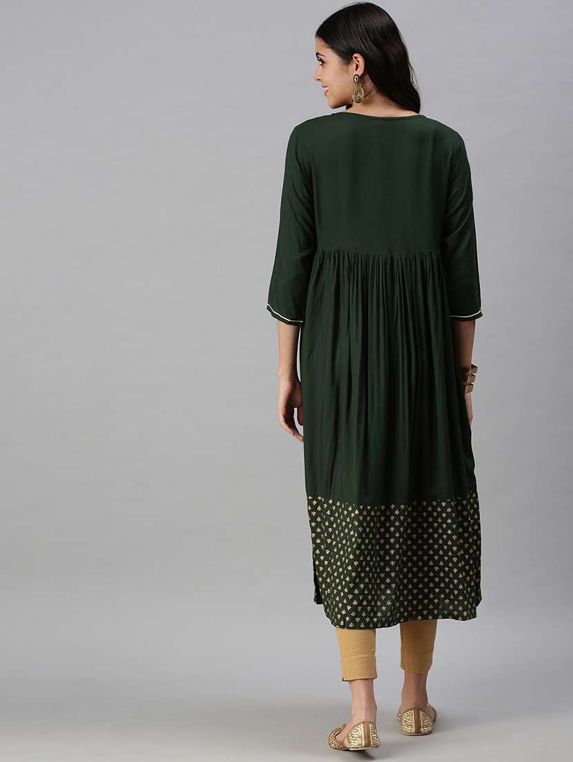 women's flared kurta - 18294540 - Standard Image - 2