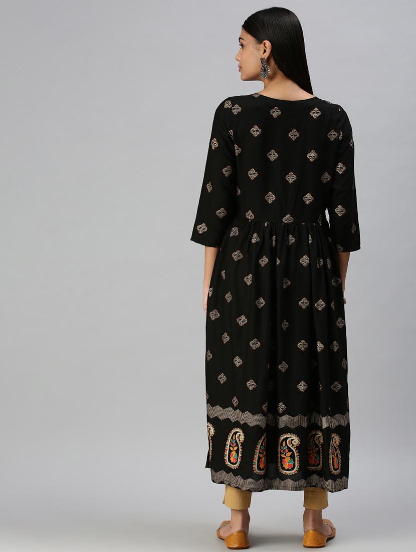 women's flared kurta - 18294541 - Standard Image - 2