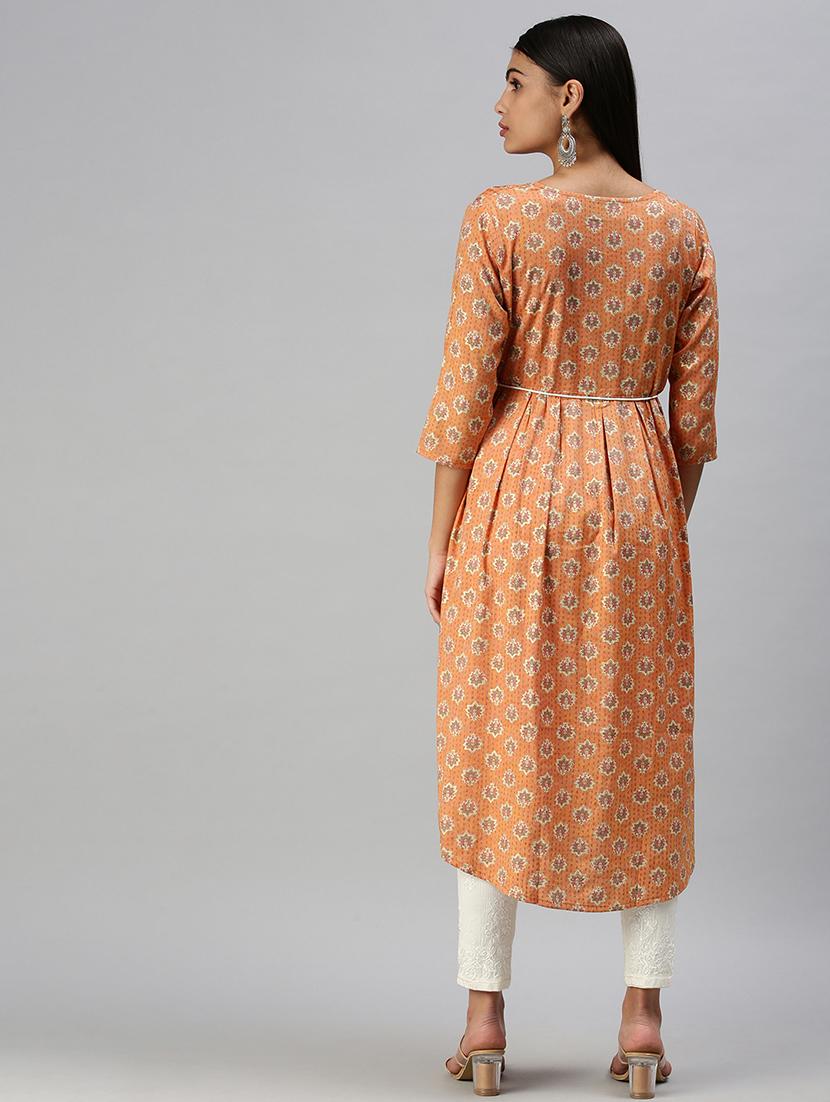 women's flared kurta - 18294601 - Standard Image - 2