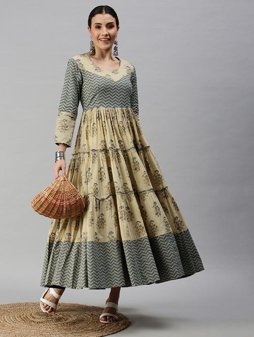 women's tiered kurta - 18294606 - Standard Image - 0