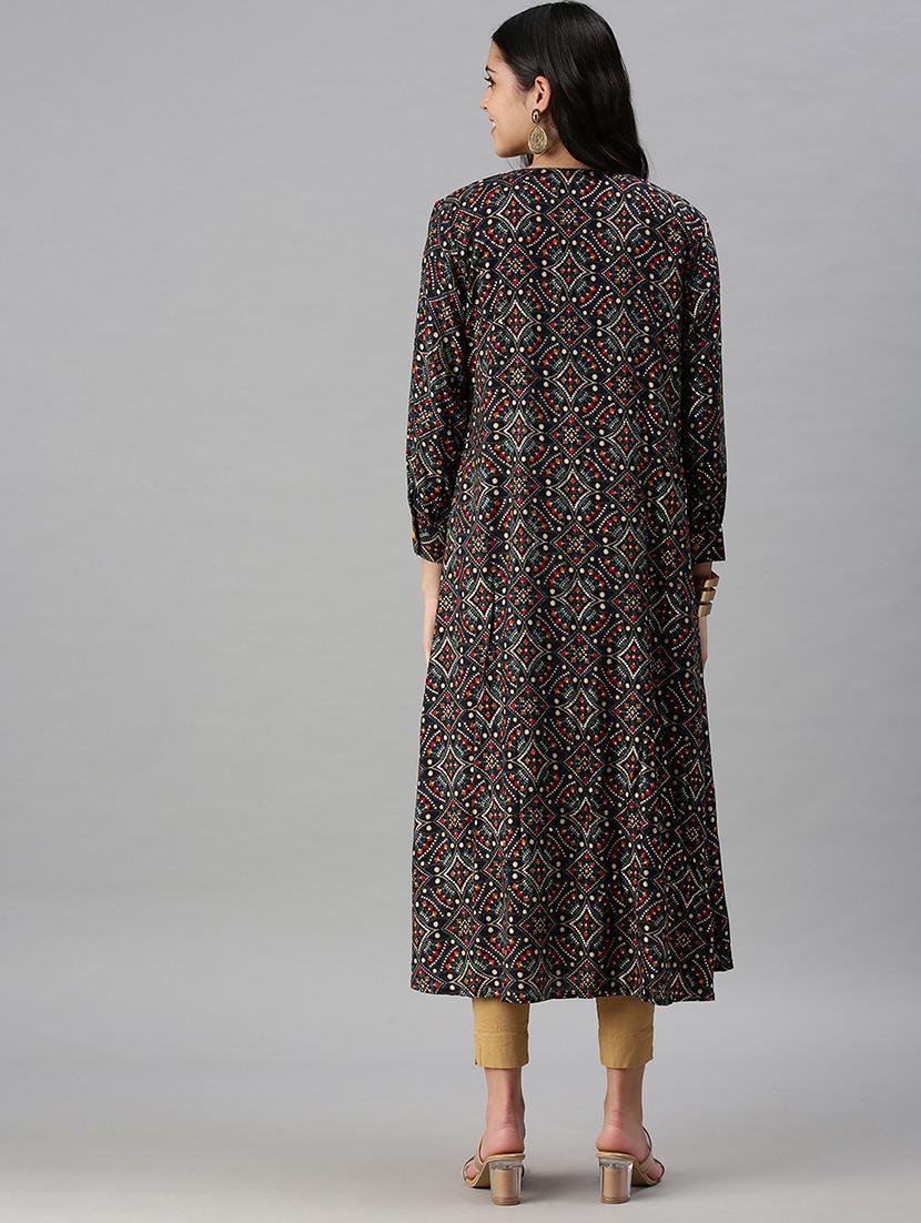 women's kurta with jacket kurta - 18294655 - Standard Image - 2