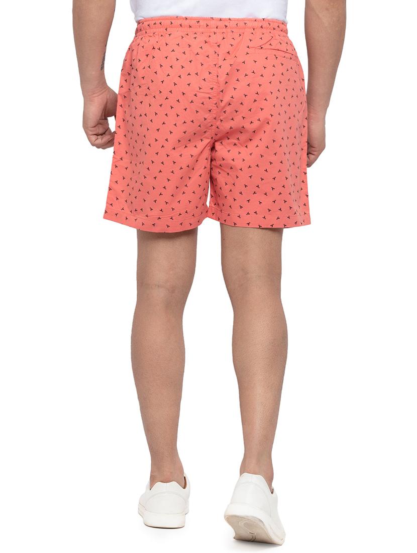 peach printed short - 18294773 - Standard Image - 2