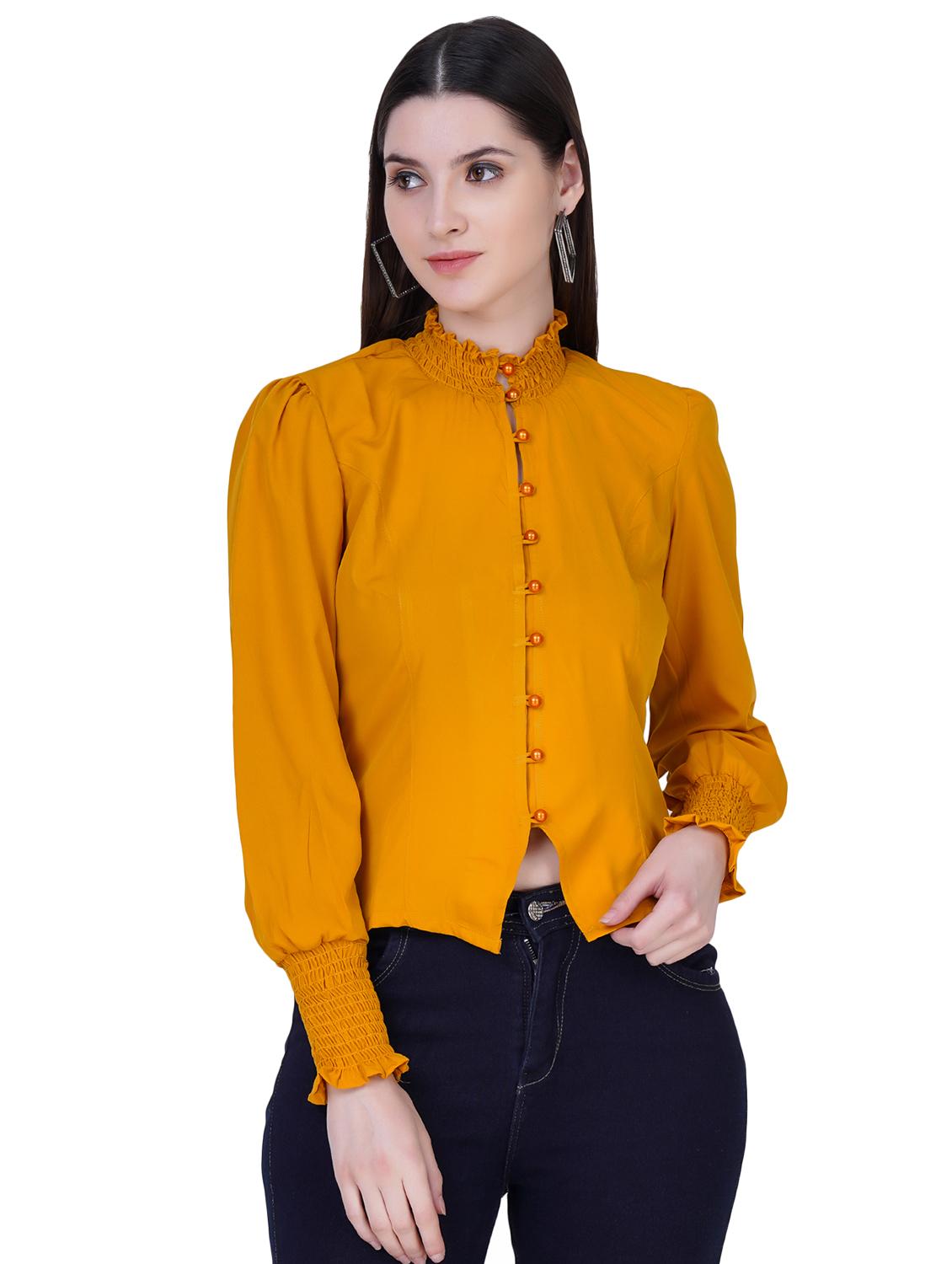 women's straight mock neck top - 18297519 -  Zoom Image - 0