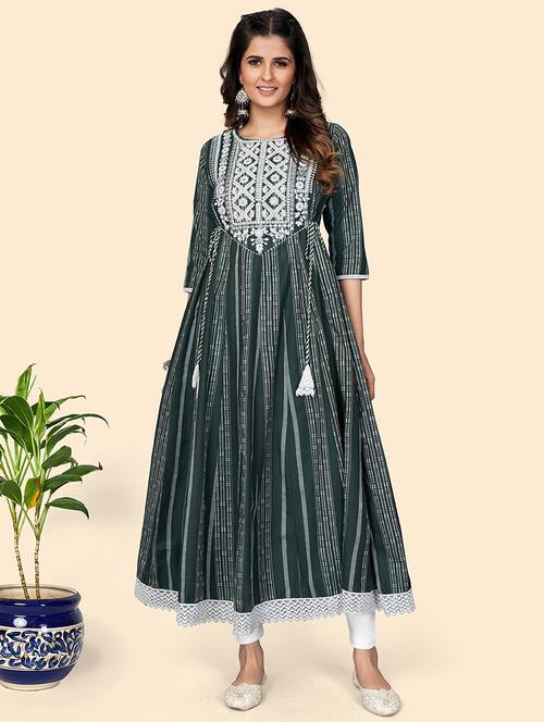 women's flared kurta - 18298294 - Standard Image - 0