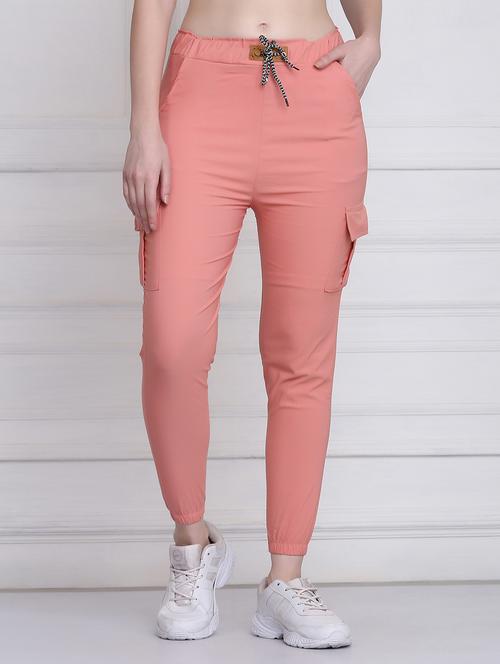 drawstring waist solid jogger - 18298465 -  Standard Image - 0