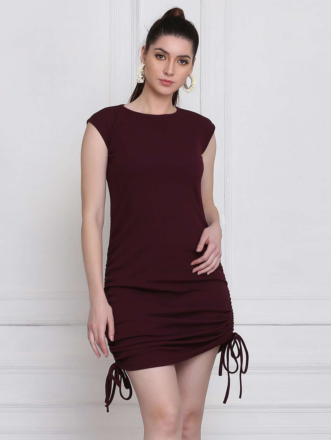 Women's Bodycon Solid Dress