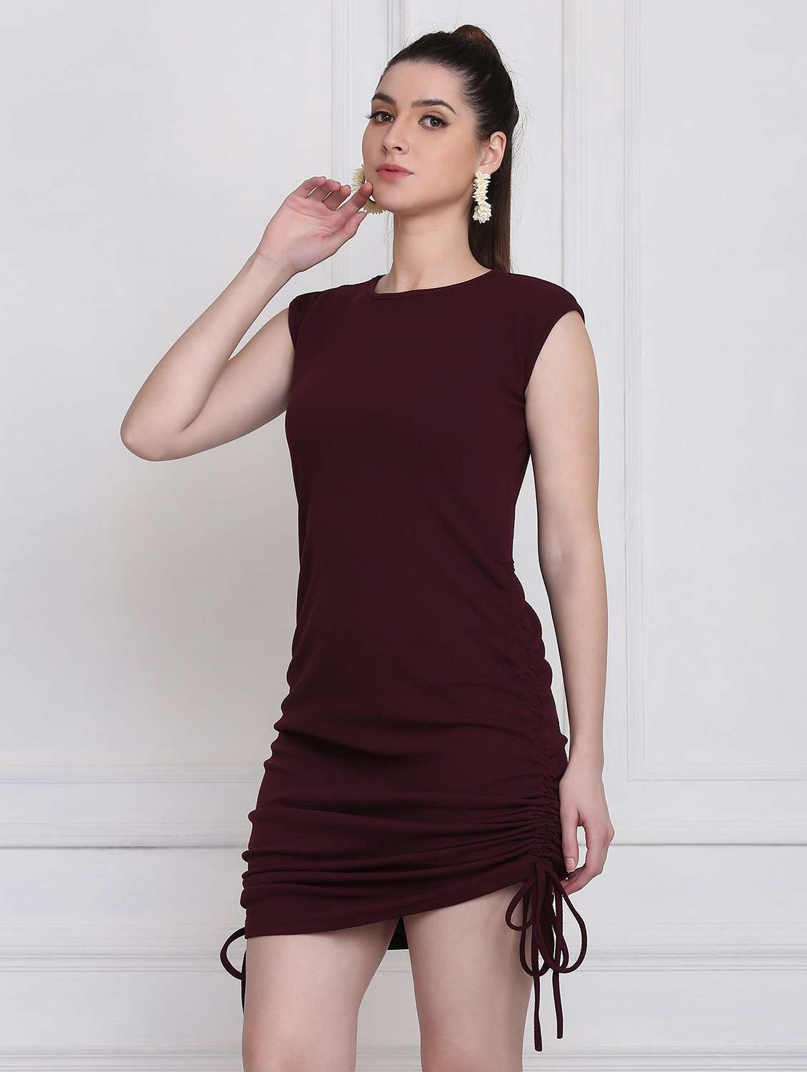 Women's Bodycon Solid Dress