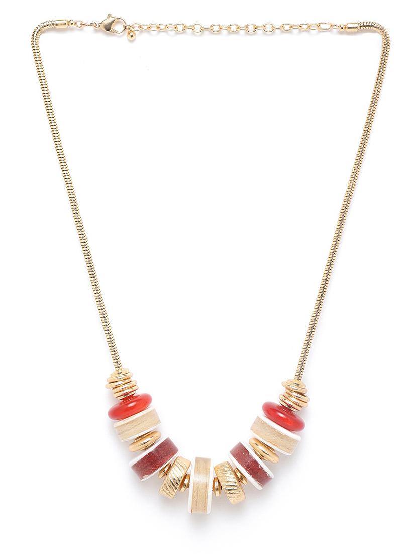 gold metal necklace - 18300575 -  Zoom Image - 0