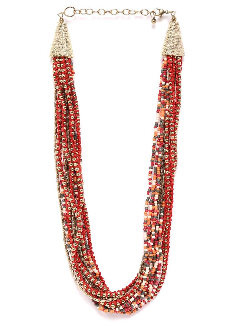 red metal necklace - 18300592 - Zoom Image - 0