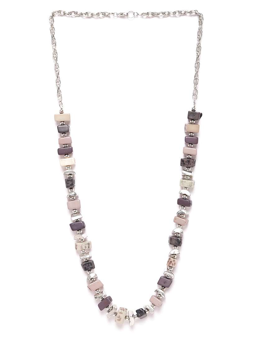 multi colored metal necklace