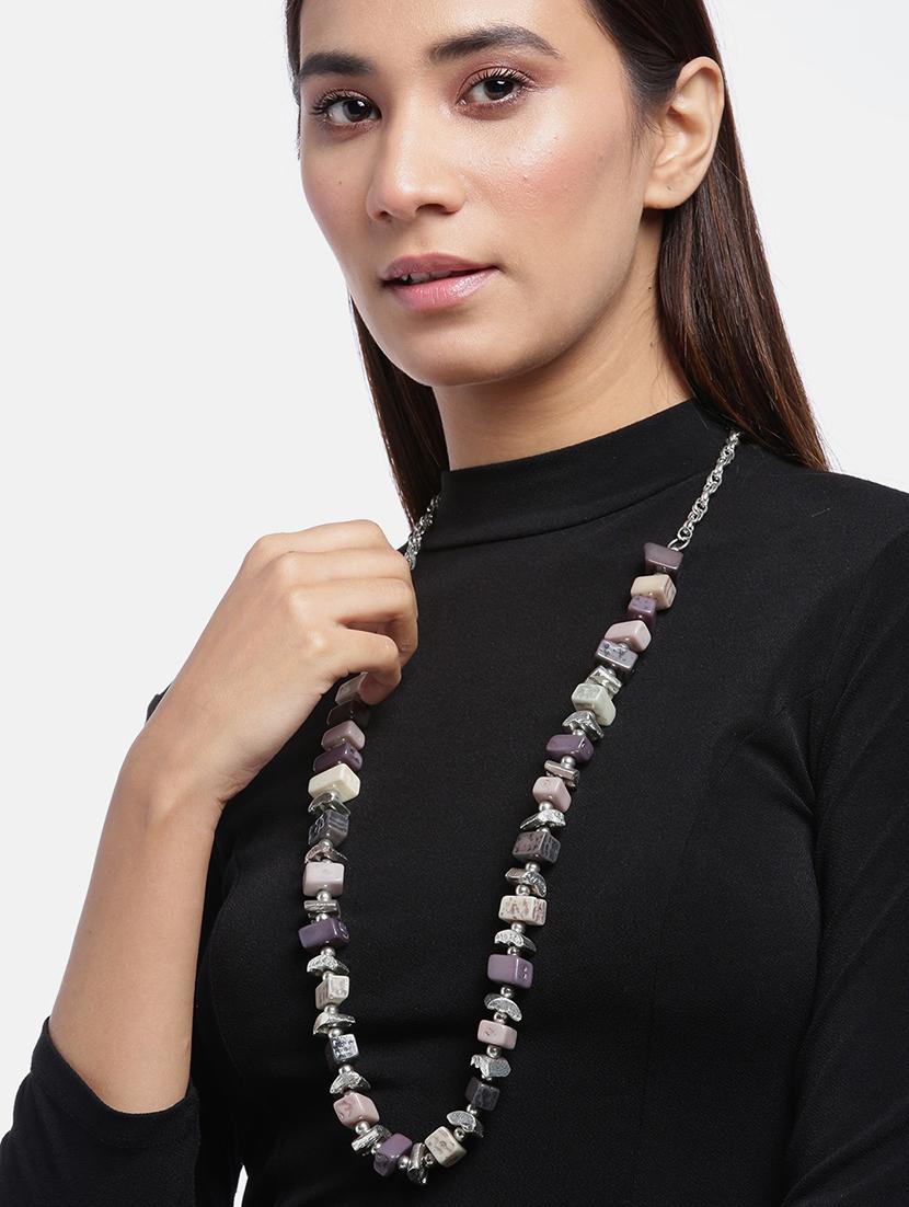 multi colored metal necklace - 18300596 - Standard Image - 2