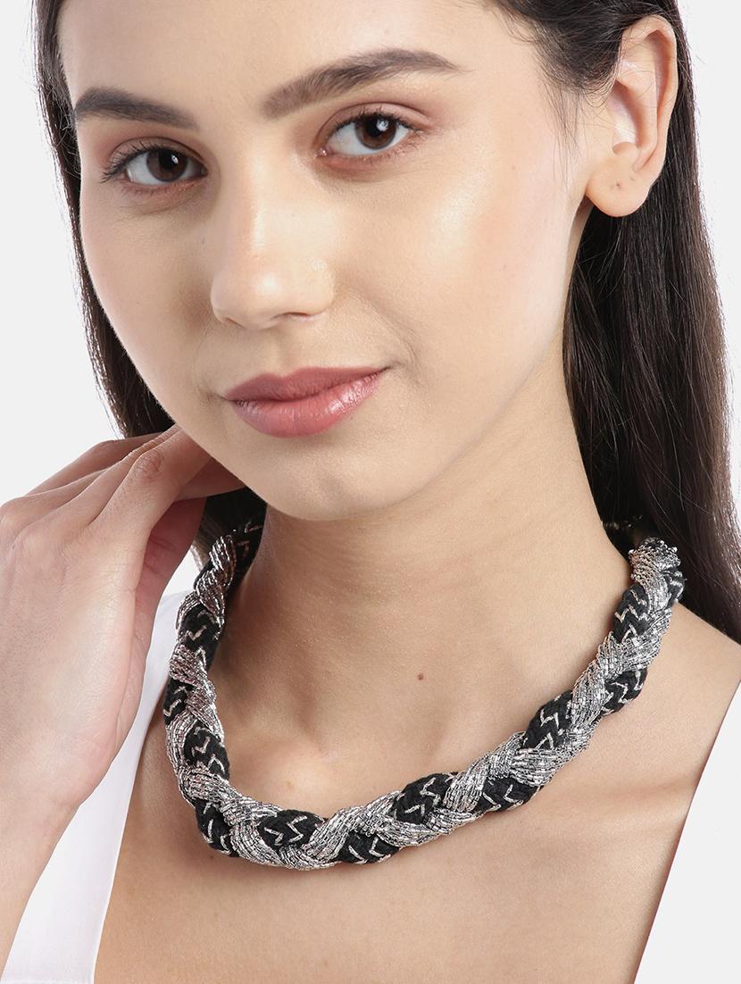 black metal necklace - 18300597 - Standard Image - 2