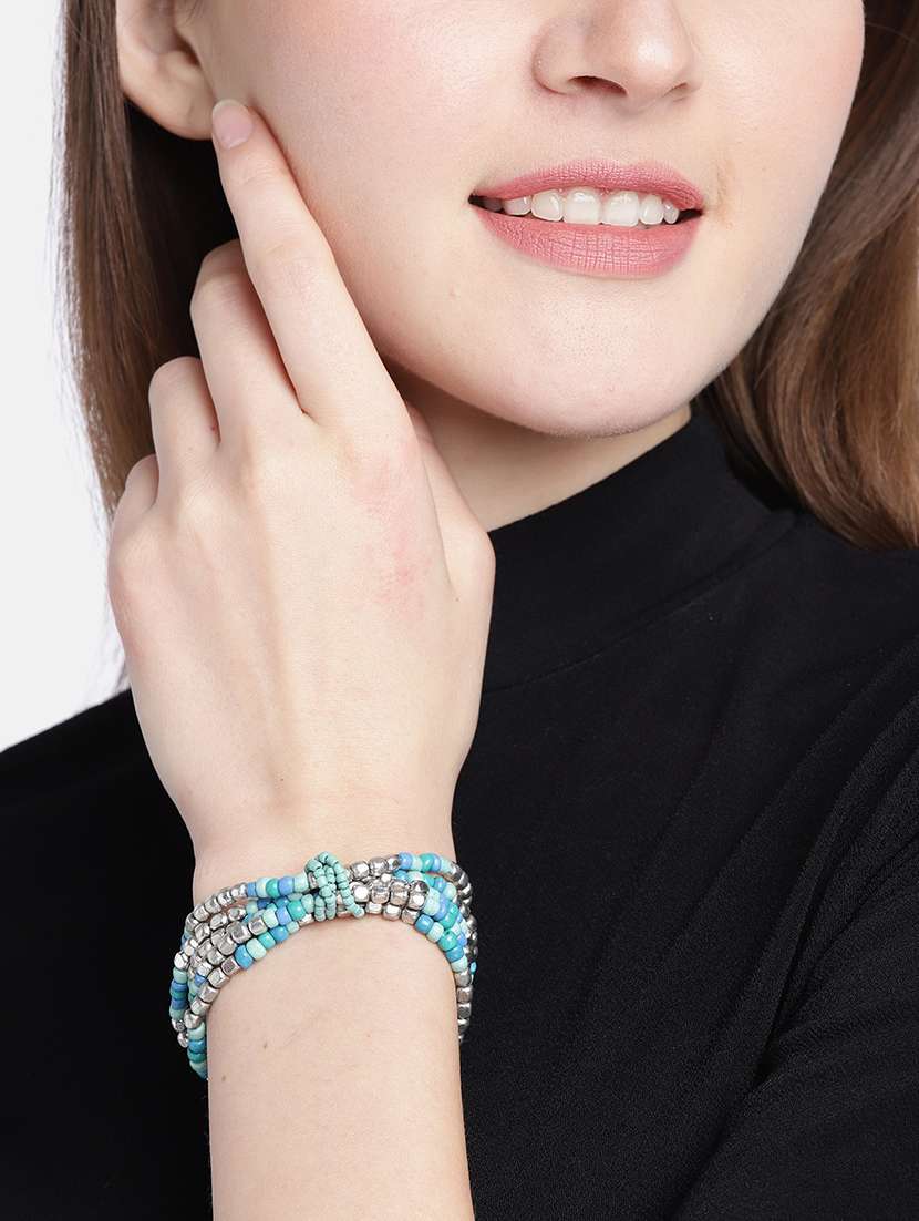 blue plastic bangle bracelet - 18300606 - Standard Image - 2