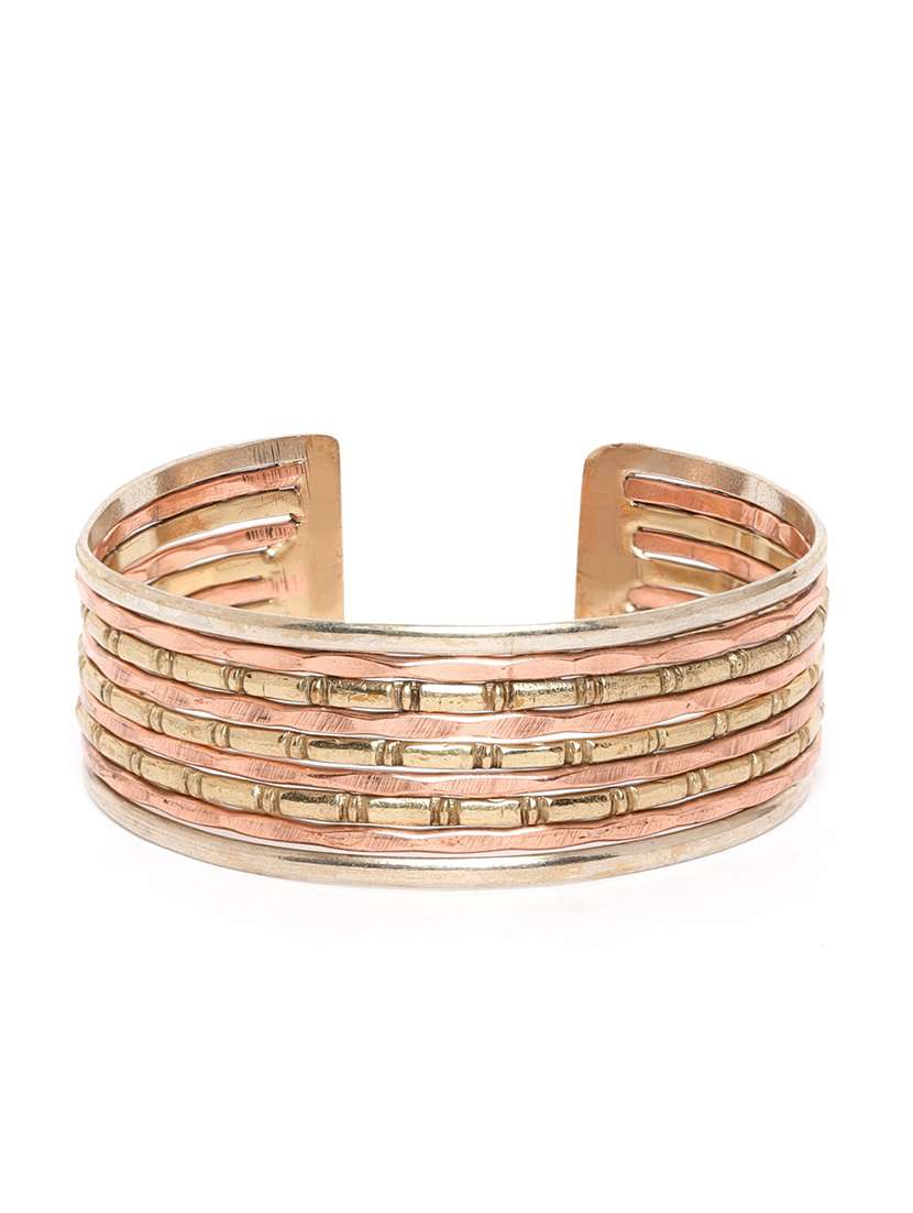 multi colored brass cuffs bracelet