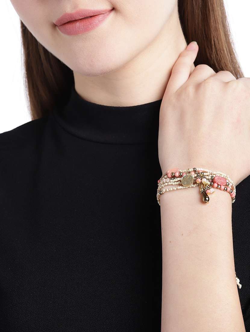 multi colored zinc links bracelet - 18300611 -  Standard Image - 2