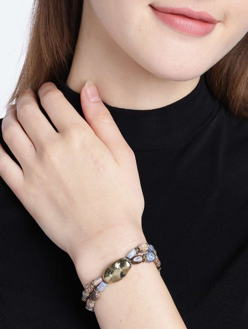 brown cotton bangle bracelet - 18300612 -  Standard Image - 2