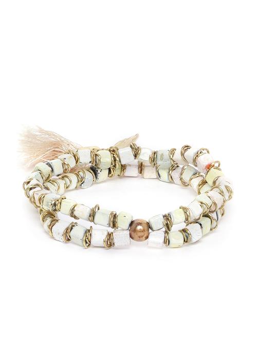 white zinc bangle bracelet - 18300622 -  Standard Image - 0