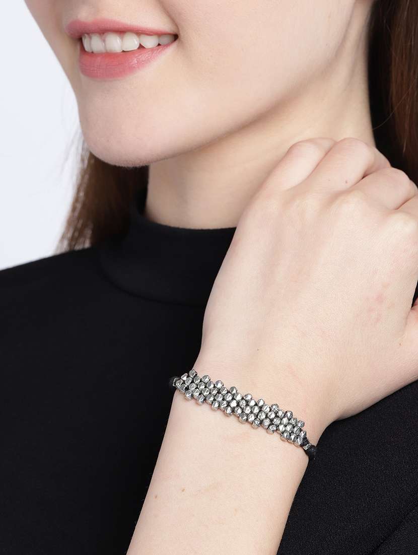 black zinc links bracelet - 18300624 -  Standard Image - 2