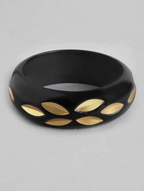 black plastic bangle bracelet - 18300631 -  Standard Image - 0