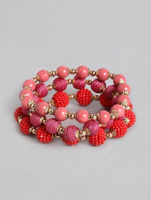 pink metal bangle  bracelet - 18300661 -  Standard Image - 0