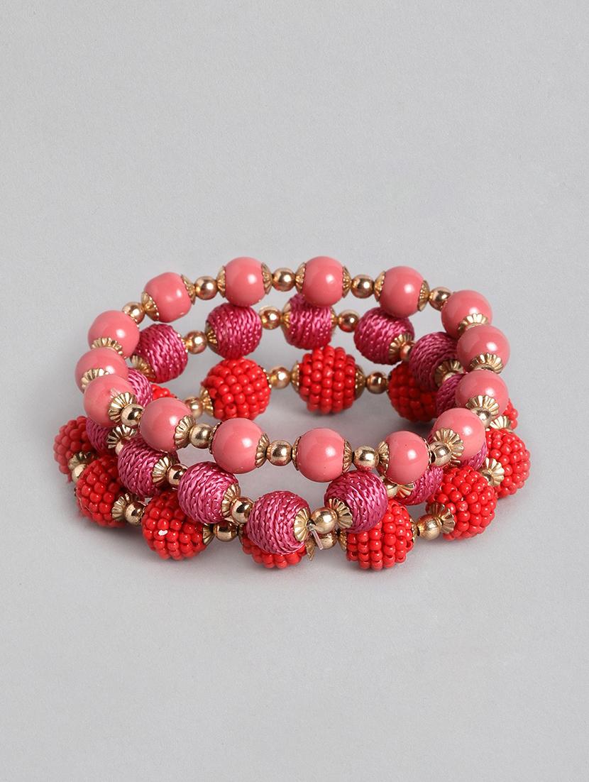 pink metal bangle  bracelet - 18300661 -  Zoom Image - 0