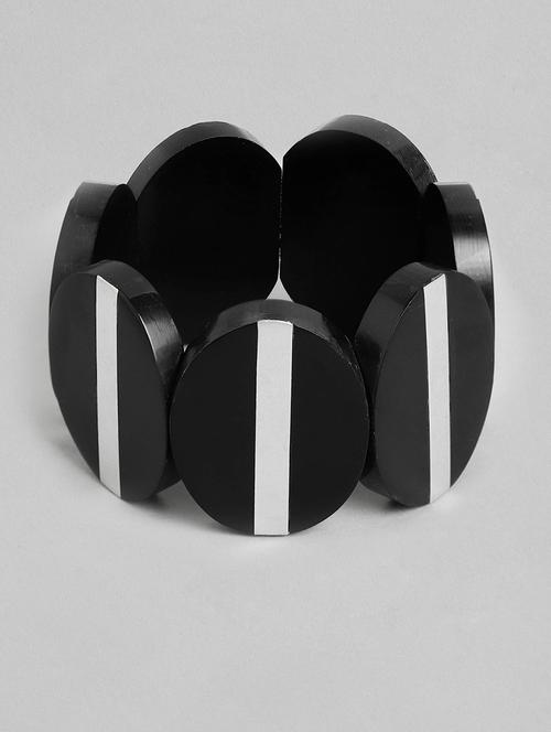 black plastic bangle bracelet - 18300671 - Standard Image - 0