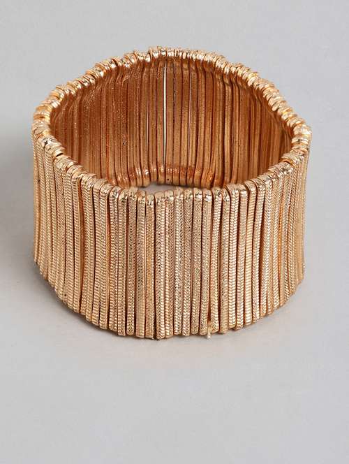 gold metal bangle  bracelet - 18300695 -  Standard Image - 0