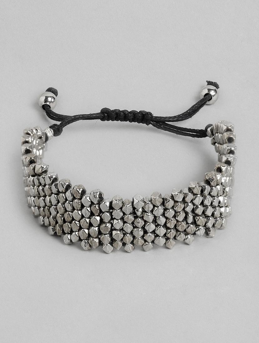 silver metal bangle bracelet - 18300704 - Zoom Image - 0