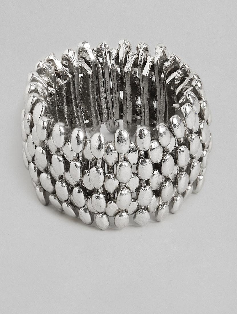 silver metal bangle  bracelet - 18300708 -  Zoom Image - 0