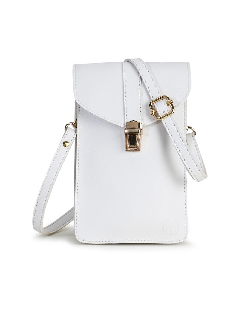 white solid sling bag - 18301543 -  Zoom Image - 0