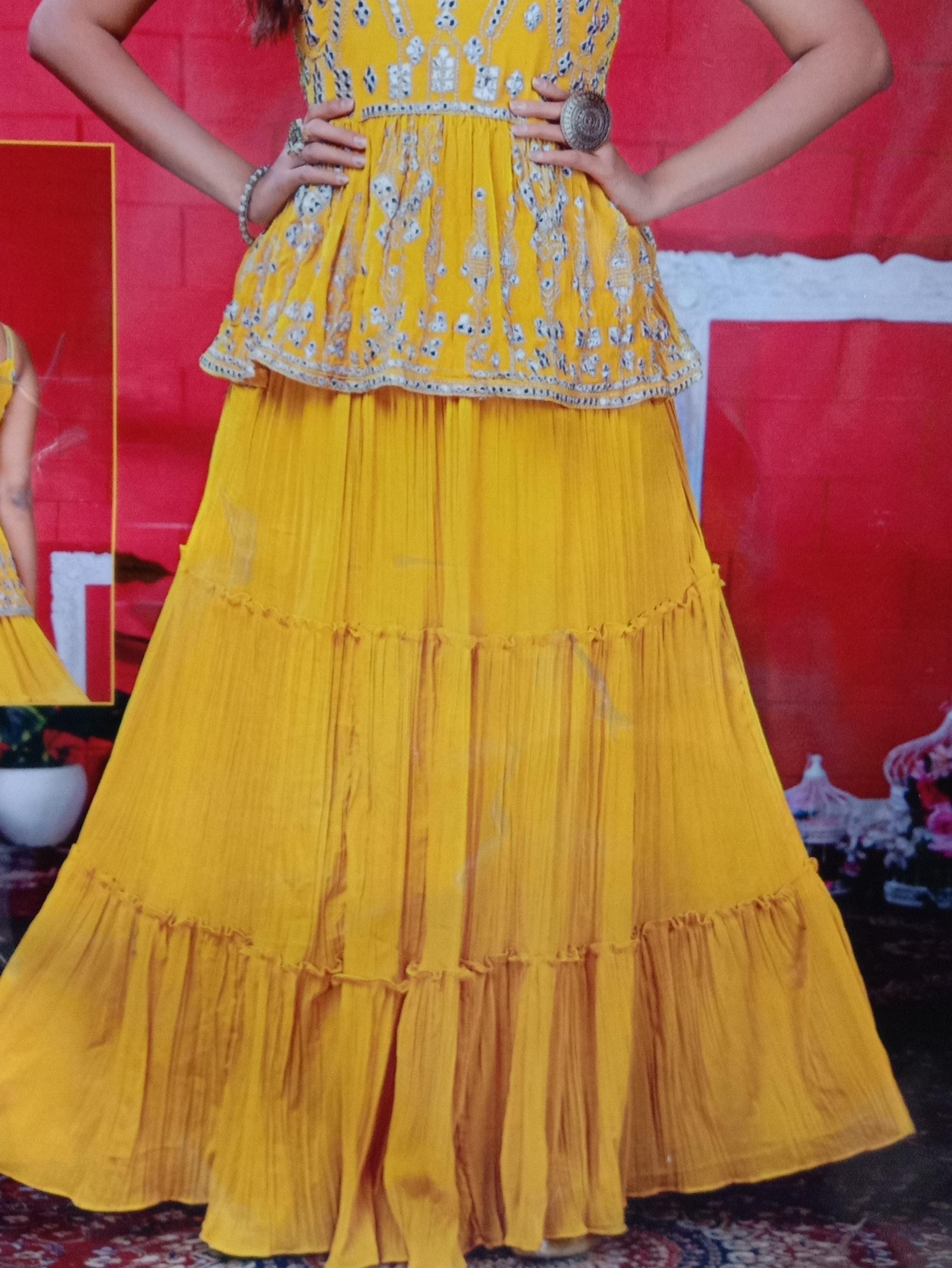 lehanga choli. with disigner blouse - 18301678 - Standard Image - 2