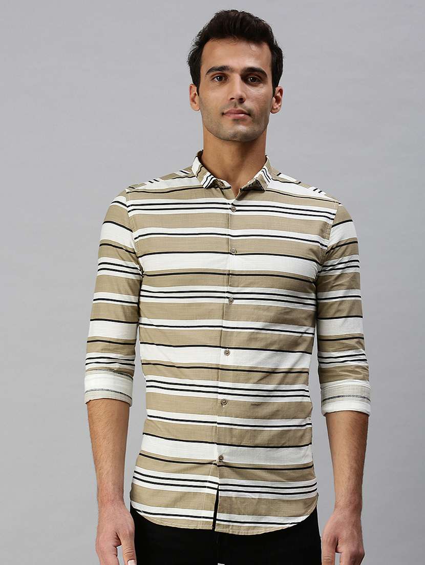 mens stripes casual shirt