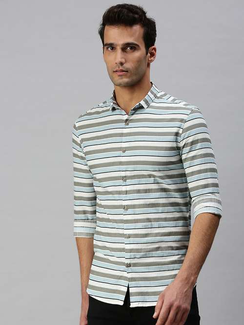 mens stripes casual shirt - 18301711 -  Standard Image - 0