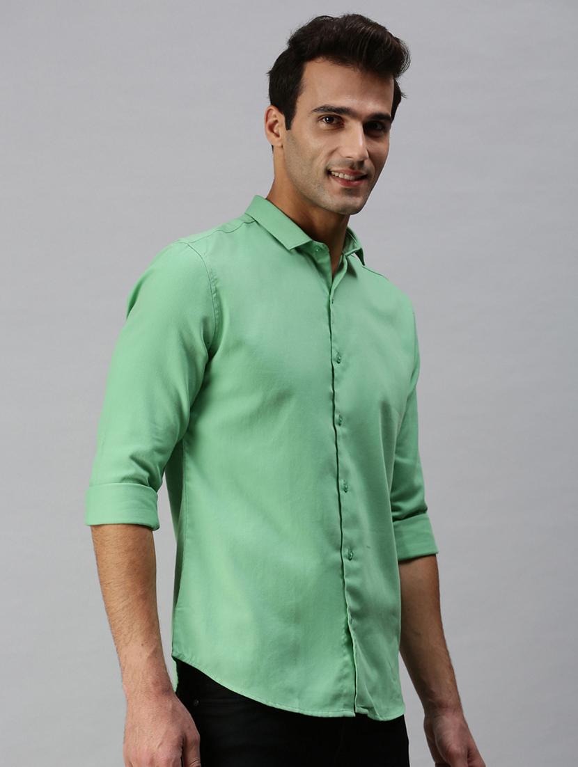 mens solid casual shirt - 18301722 - Zoom Image - 0