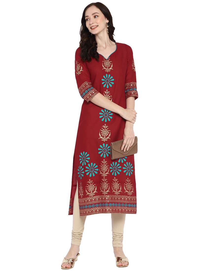women's straight kurta