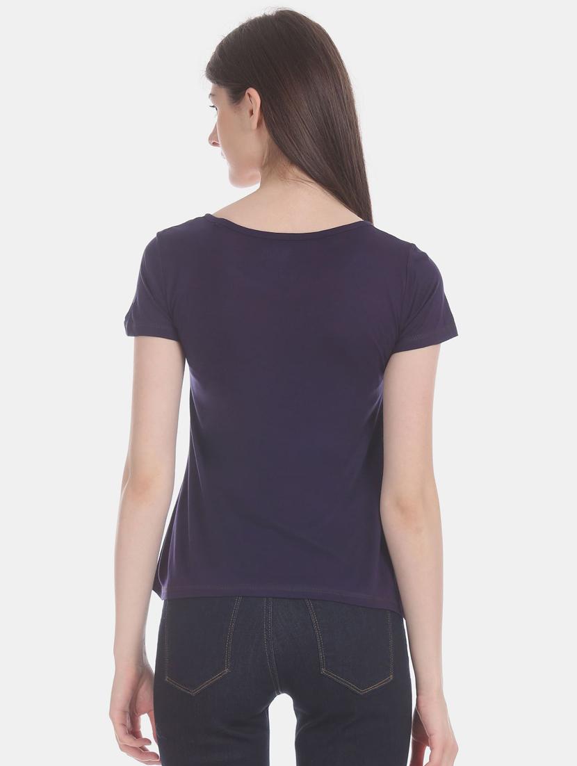 round neck printed t-shirt - 18301833 - Standard Image - 2